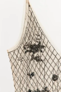 Hot VESTIDO TUL FLECOS ABALORIOS Mujer Vestidos|Lenceria