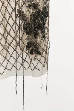 Hot VESTIDO TUL FLECOS ABALORIOS Mujer Vestidos|Lenceria