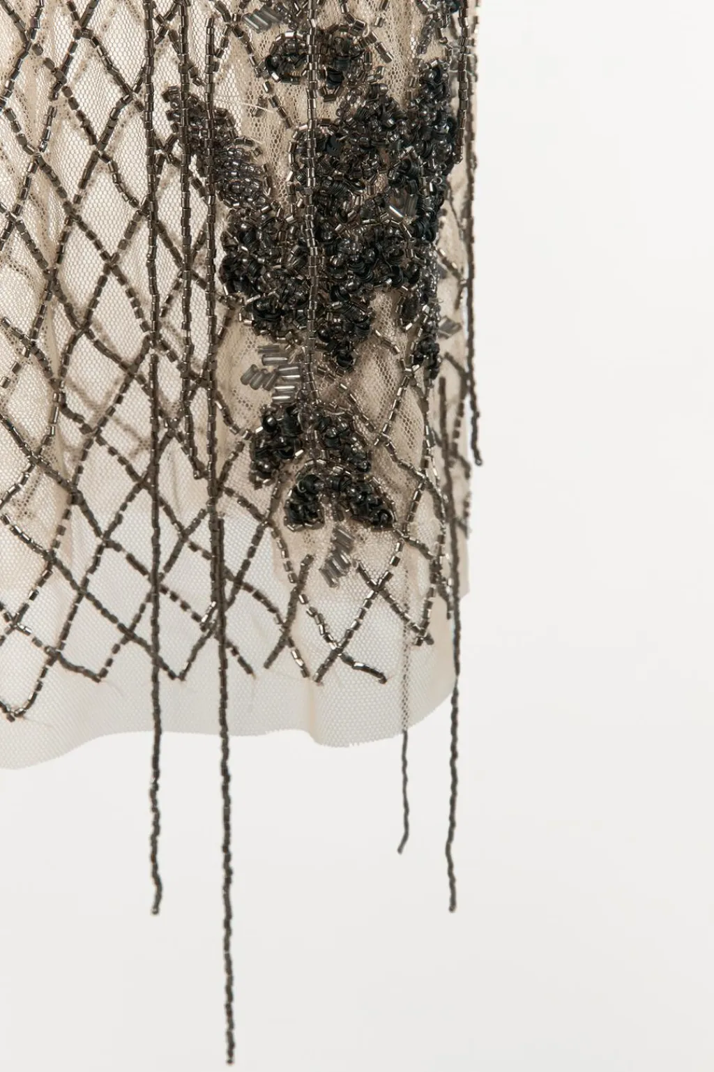 Hot VESTIDO TUL FLECOS ABALORIOS Mujer Vestidos|Lenceria