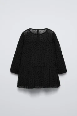 Niños ZARA 1½ - 6 Años·Vestidos / Petos|6 - 18 Meses·Vestidos / Monos<VESTIDO TUL FLORES FLOCK