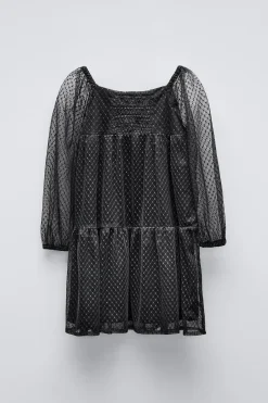 Niños ZARA 6 - 14 Años·Vestidos / Monos<VESTIDO TUL PEDRERIA