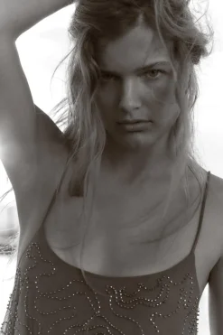 Sale VESTIDO TUL VOLANTES ABALORIOS Mujer Vestidos