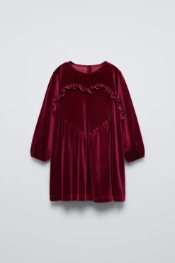 Niños ZARA 1½ - 6 Años·Vestidos / Petos<VESTIDO VELVET BRILLOS