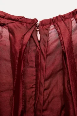 Outlet VESTIDO VOLANTES ABALORIOS Mujer Cárdigan / Jerséis|Punto