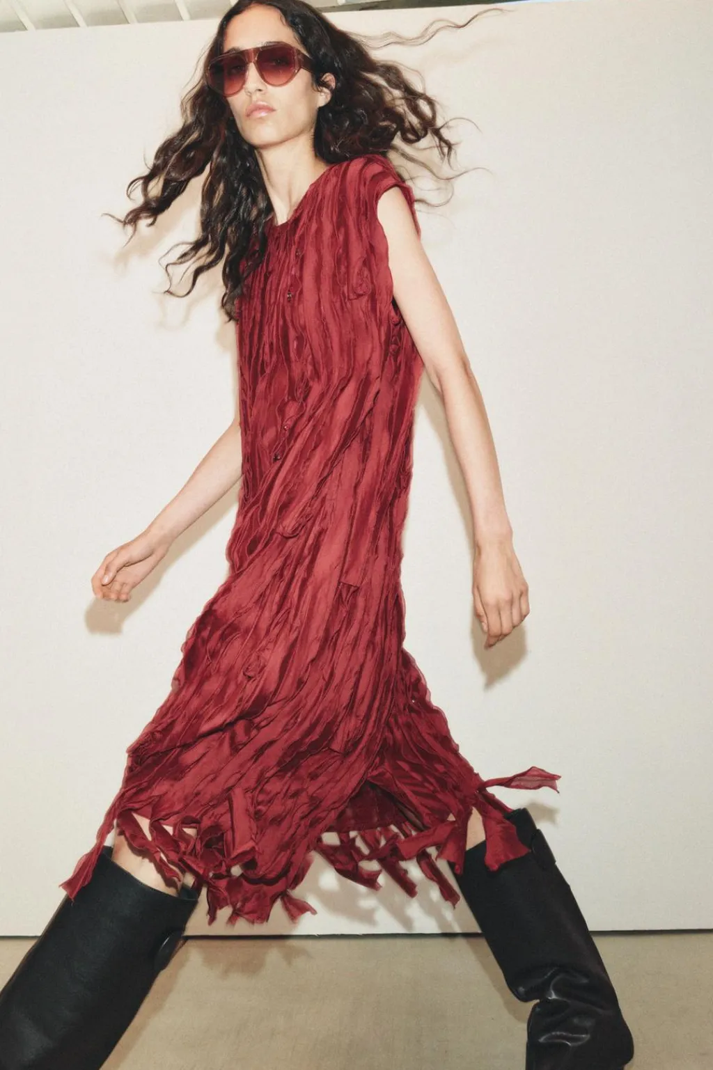 Outlet VESTIDO VOLANTES ABALORIOS Mujer Cárdigan / Jerséis|Punto