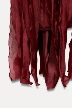 Outlet VESTIDO VOLANTES ABALORIOS Mujer Cárdigan / Jerséis|Punto