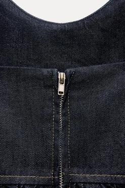 Hot VESTIDO VUELO DENIM TRF Mujer Vestidos