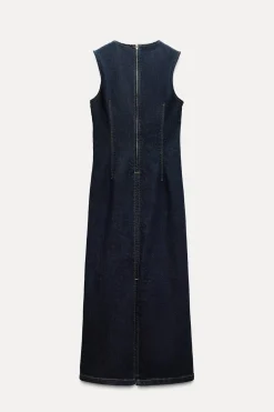 Fashion VESTIDO Z1975 MIDI DENIM Mujer Vestidos