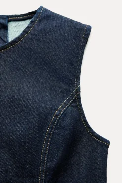 Fashion VESTIDO Z1975 MIDI DENIM Mujer Vestidos