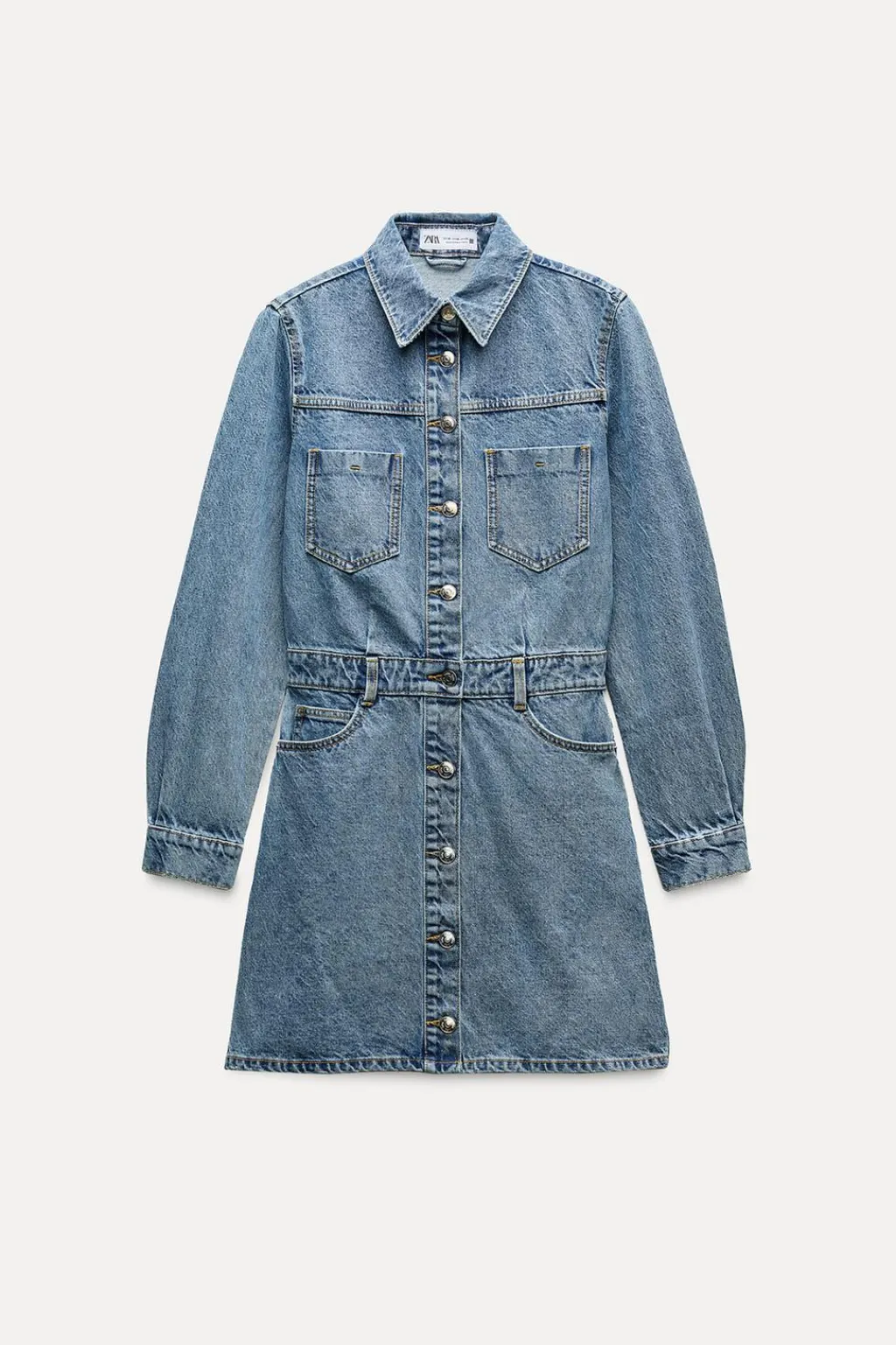 New VESTIDO Z1975 MINI DENIM Mujer Vestidos