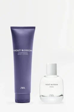 Hot VIOLET BLOSSOM INTENSE NAVIDAD EDP 90ML (3.0 FL. OZ) + CREMA GLITTER 150ML (5.0 FL. OZ). Mujer Perfumes