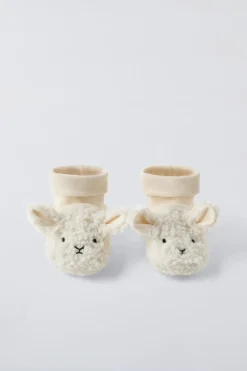 Niños ZARA 0 - 6 Meses·Patucos|0 - 6 Meses·Homewear<ZAPATILLAS DE CASA OVEJITA