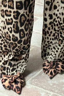 Clearance ZAPATO DESTALONADO ESTAMPADO ANIMAL LAZO Mujer Zapatos