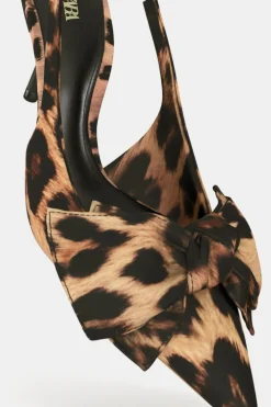 Clearance ZAPATO DESTALONADO ESTAMPADO ANIMAL LAZO Mujer Zapatos