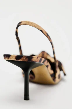 Clearance ZAPATO DESTALONADO ESTAMPADO ANIMAL LAZO Mujer Zapatos