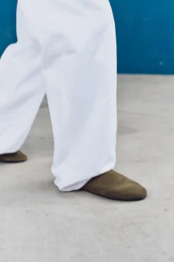 New ZAPATO DESTALONADO PLANO SERRRAJE Mujer Zapatos