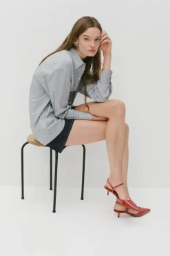 Clearance ZAPATO DESTALONADO TACÓN KITTEN ACHAROLADO Mujer Zapatos