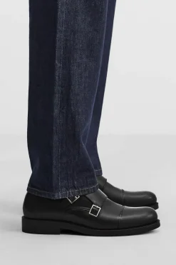 Fashion ZAPATO DOBLE HEBILLA PIEL Hombre Zapatos