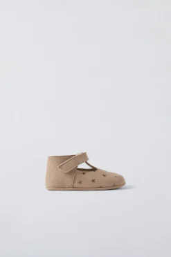 Niños ZARA 0 - 6 Meses·Patucos<ZAPATO ESTRELLAS PIEL