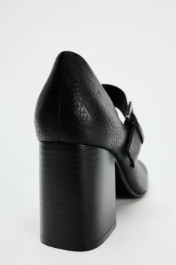 Outlet ZAPATO TACÓN ANCHO PIEL Mujer Zapatos