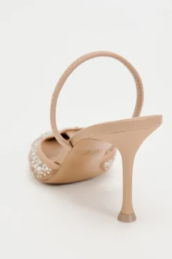 Outlet ZAPATO TACÓN DESTALONADO MESH BRILLOS Mujer Zapatos