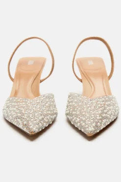 Hot ZAPATO TACÓN DESTALONADO PERLAS Mujer Zapatos