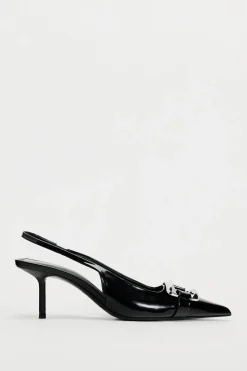 Clearance ZAPATO TACÓN DESTALONADO PIEZA METÁLICA Mujer Zapatos