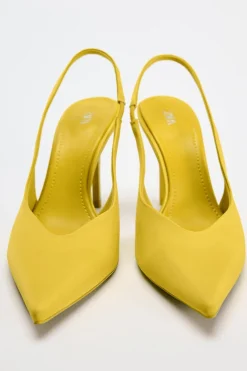 Hot ZAPATO TACÓN DESTALONADO SATINADO Mujer Zapatos