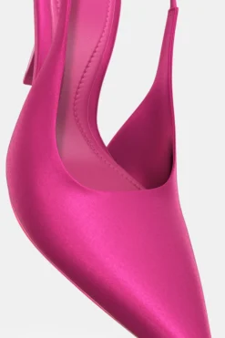 Outlet ZAPATO TACÓN DESTALONADO SATINADO Mujer Zapatos