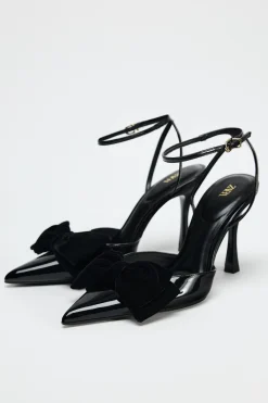 Clearance ZAPATO TACÓN LAZO EFECTO TERCIOPELO Mujer Zapatos