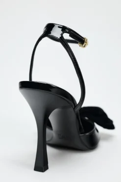 Clearance ZAPATO TACÓN LAZO EFECTO TERCIOPELO Mujer Zapatos