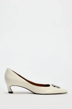 Fashion ZAPATO TACÓN PLACA METÁLICA PIEL Mujer Zapatos