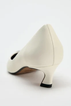 Fashion ZAPATO TACÓN PLACA METÁLICA PIEL Mujer Zapatos