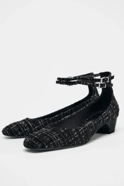 Hot ZAPATO TACÓN TEJIDO Mujer Zapatos