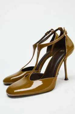 Clearance ZAPATO TACÓN TIRA EFECTO ACHAROLADO Mujer Zapatos