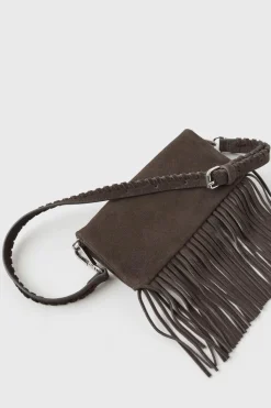 Niños ZARA Z3D +14 Años·Accesorios / Zapatos<Z3D BOLSO PIEL FLECOS