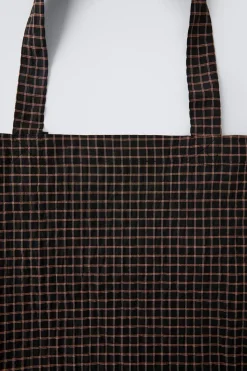 Niños ZARA Z3D +14 Años·Accesorios / Zapatos<Z3D BOLSO SHOPPER CUADROS