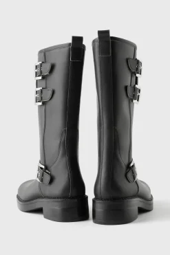 Niños ZARA Z3D +14 Años·Accesorios / Zapatos<Z3D BOTA BIKER PIEL