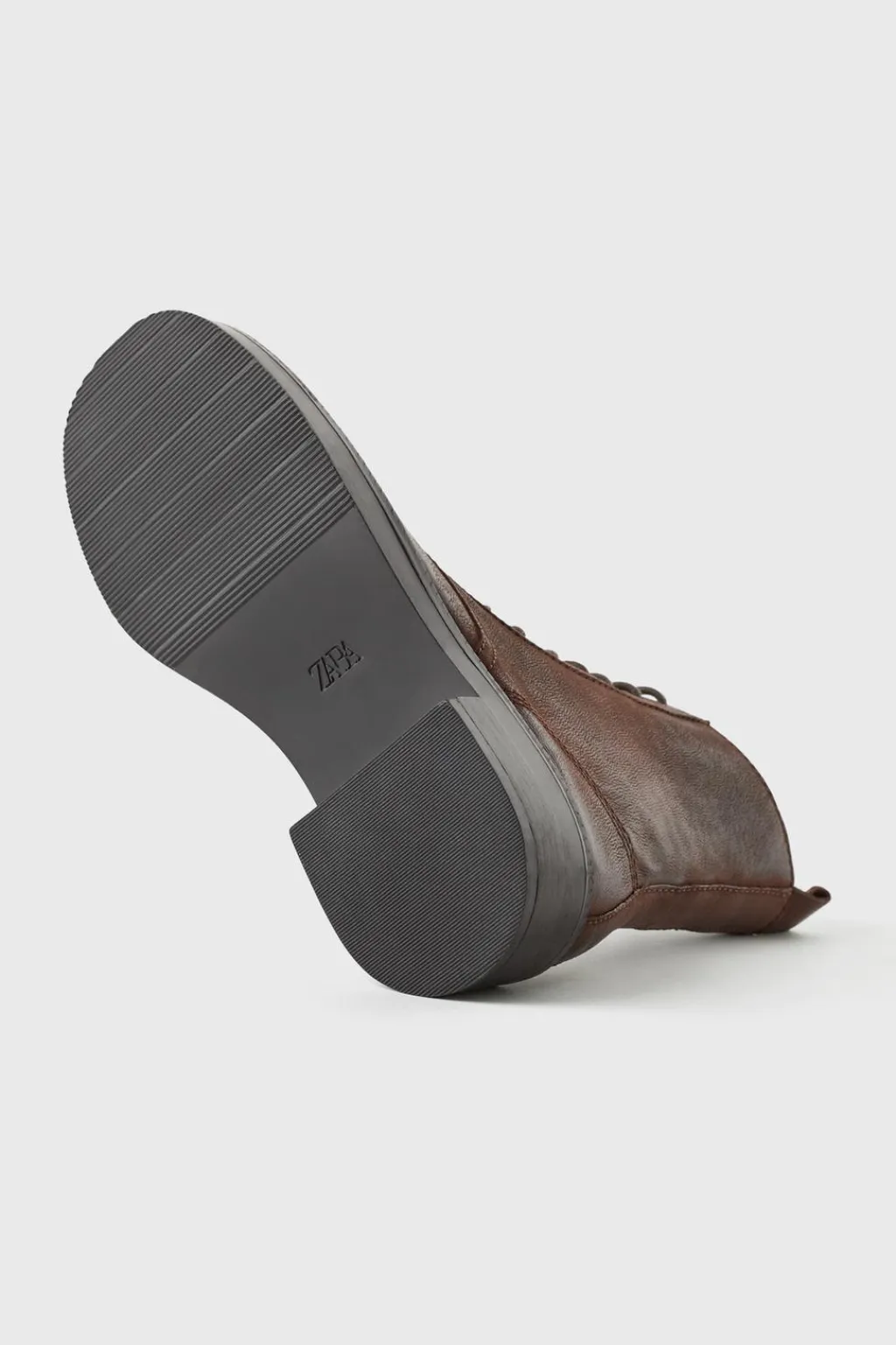 Niños ZARA Z3D +14 Años·Accesorios / Zapatos<Z3D BOTÍN PIEL VINTAGE