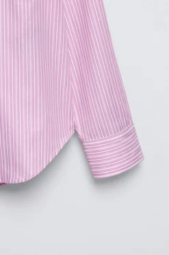 Niños ZARA Z3D +14 Años·Partes De Arriba<Z3D CAMISA OVERSIZE RAYAS