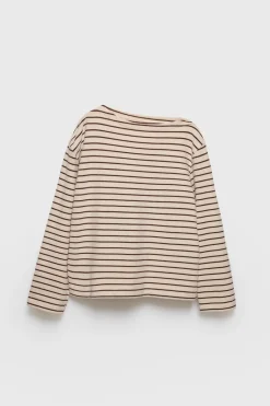 Niños ZARA Z3D +14 Años·Partes De Arriba<Z3D CAMISETA ASIMÉTRICA RAYA TEJIDA