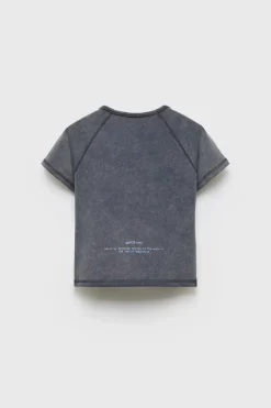 Niños ZARA Z3D +14 Años·Partes De Arriba<Z3D CAMISETA TEXTO NEBRASKA