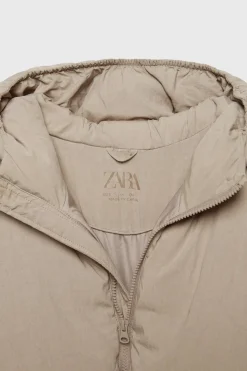 Niños ZARA Z3D +14 Años·Partes De Arriba<Z3D CAZADORA ACOLCHADA OVERSIZE CAPUCHA