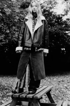 Niños ZARA Z3D +14 Años·Partes De Arriba<Z3D CAZADORA BIKER DOBLE FAZ