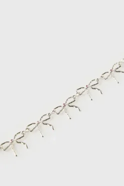 Niños ZARA Z3D +14 Años·Accesorios / Zapatos<Z3D COLLAR METÁLICO LAZOS BRILLO