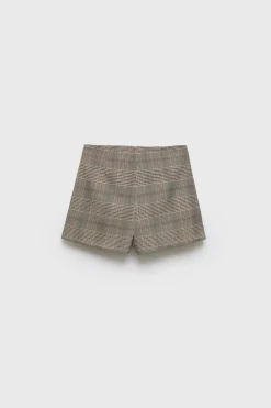 Niños ZARA Z3D +14 Años·Partes De Abajo<Z3D FALDA BERMUDA CUADROS