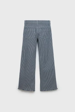 Niños ZARA Z3D +14 Años·Partes De Abajo<Z3D JEANS WIDE LEG RAYAS