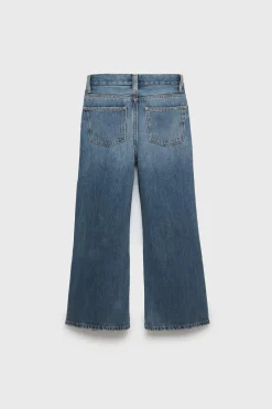 Mujer/Niños ZARA Z3D +14 Años·Partes De Abajo<Z3D JEANS WIDE LEG TACHAS