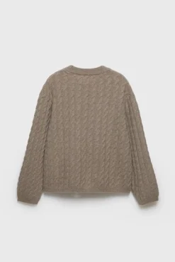 Niños ZARA Z3D +14 Años·Partes De Arriba<Z3D JERSEY PUNTO OCHOS CON LANA Y CASHMERE