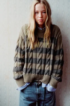 Niños ZARA Z3D +14 Años·Partes De Arriba<Z3D JERSEY PUNTO OCHOS RAYAS